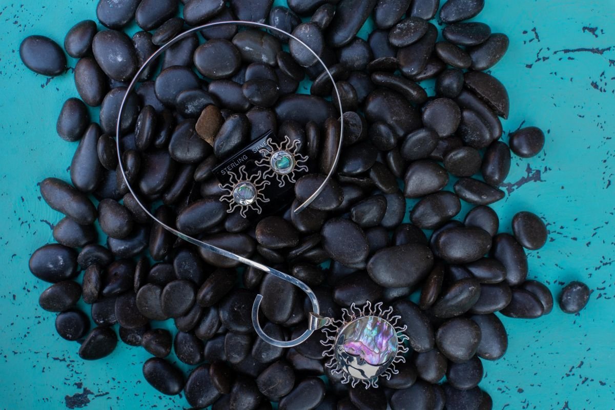 Abalone Sun and Moon Set -