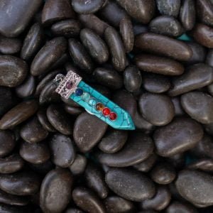 Turquoise Multi-Stone Chakra Pendant