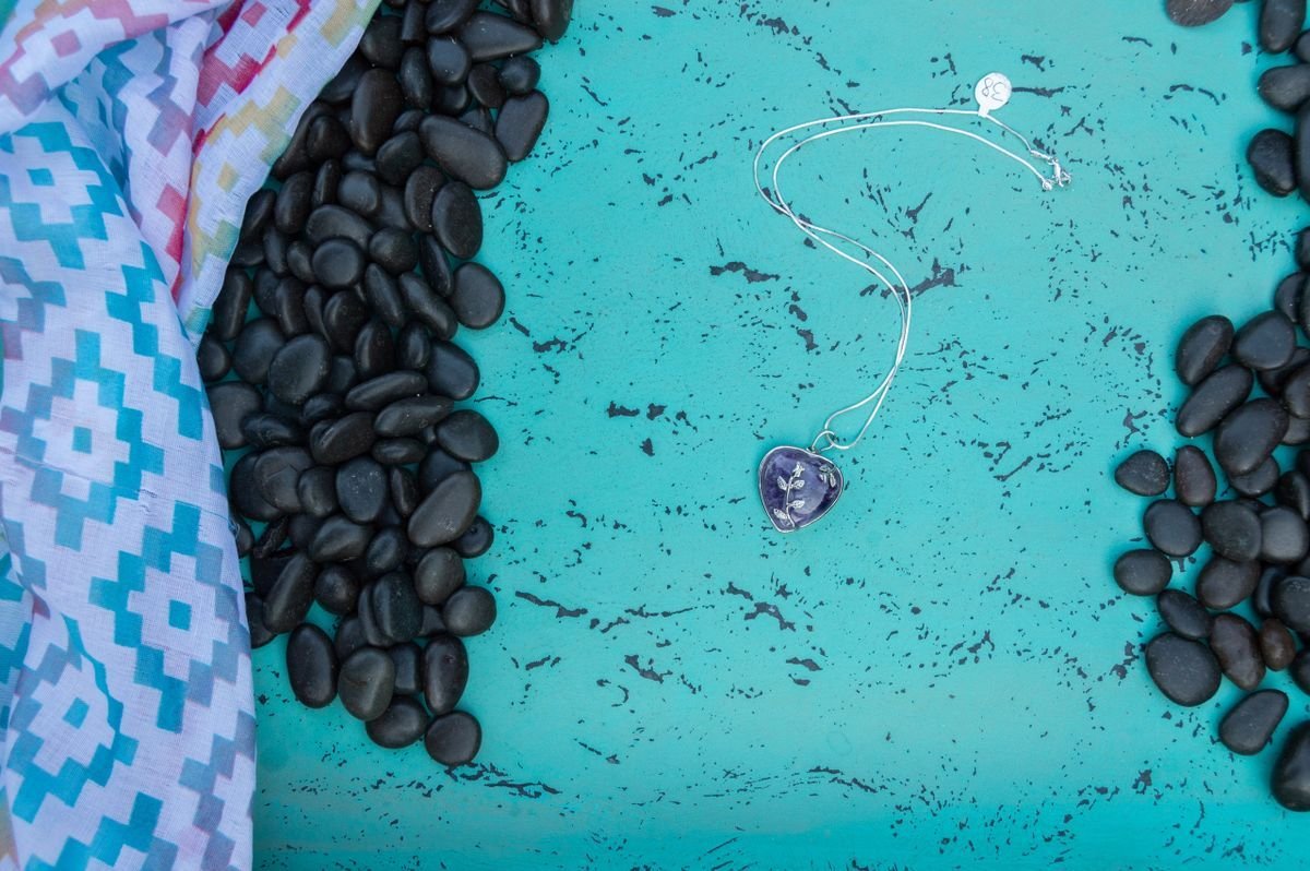 Amethyst Heart Pendant