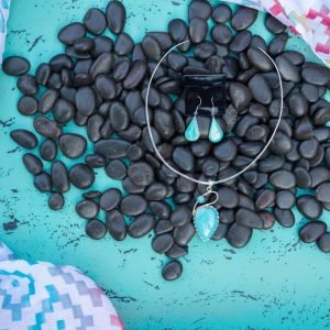 Turquoise Tear Drop Set